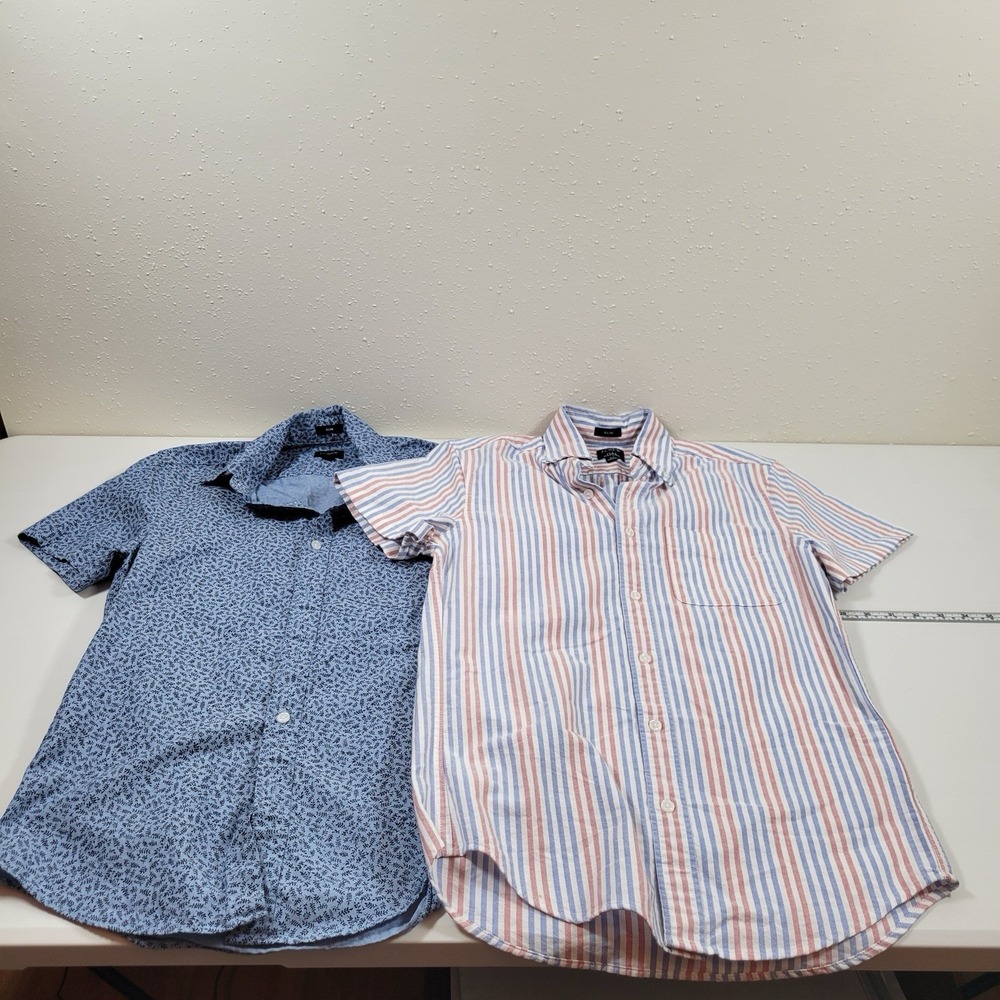 J Crew Men's Short Sleeve Flex Oxfords Slim Size XS Bundle